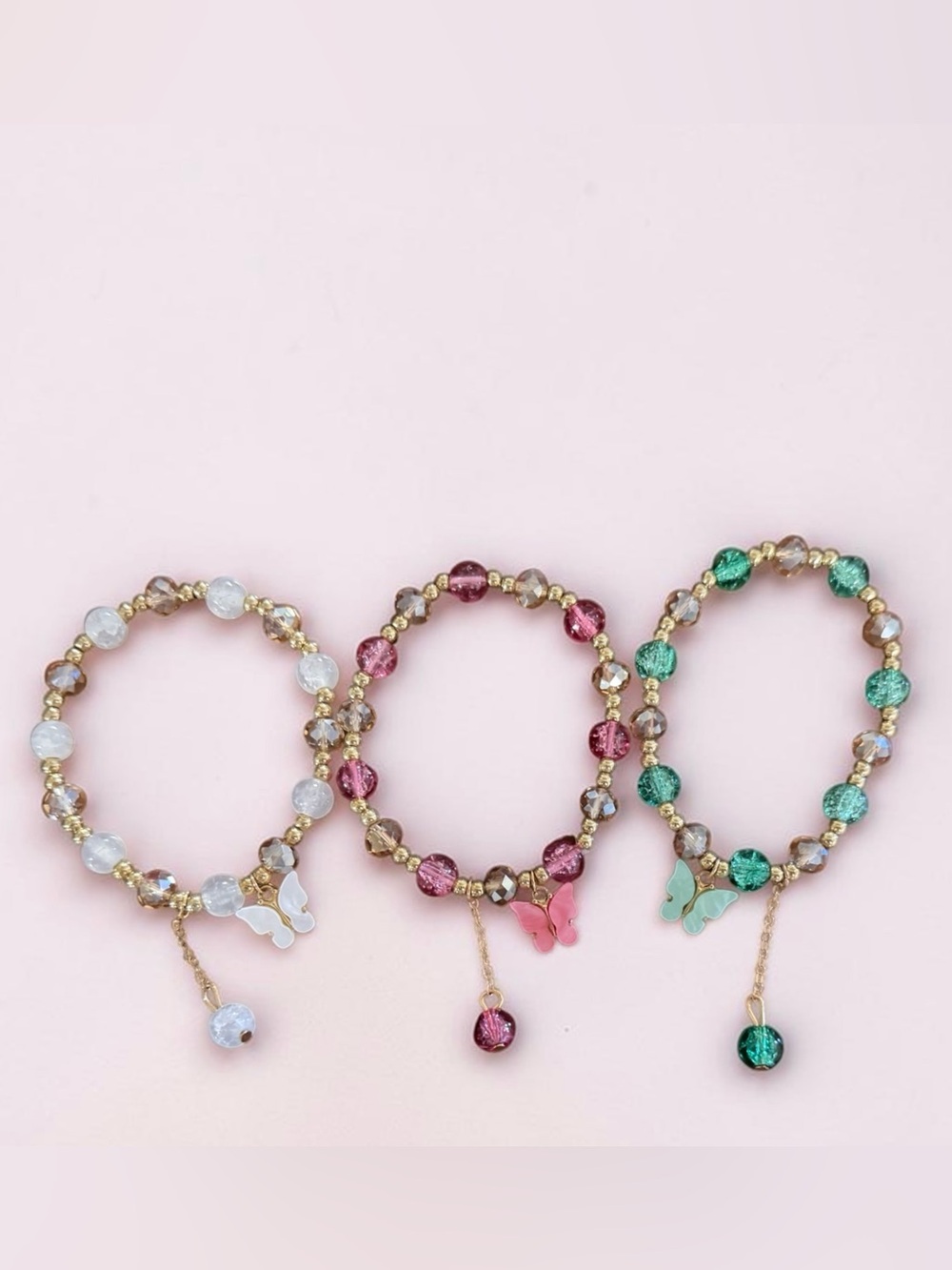 BUTTERFLY THEME BRACELET SET-NWOT! - Picture 2 of 3